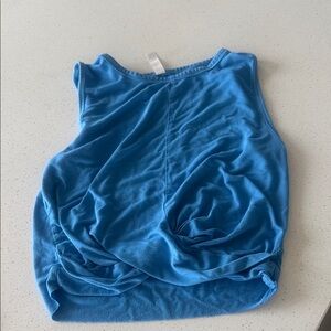 Alo Yoga Blue Women's Sleeveless cropped Tank Top